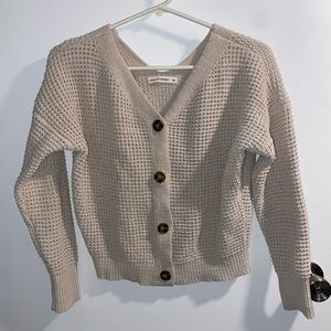 Moon and Madison Womens ivory cardigan